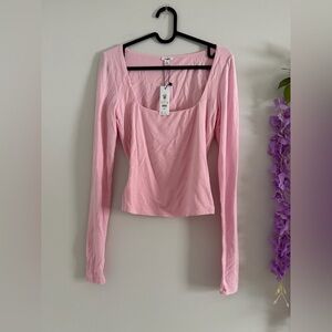 Garage square neck long sleeve